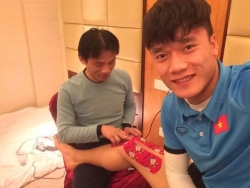 bo tranh tuyet dep ve chan dung cau thu u23 gay sot cong dong mang