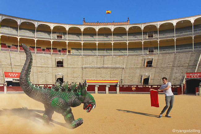 dan khung long di khap the gian chang trai khien cong dong mang sot xinh xich