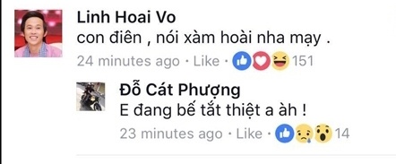 loi noi nhe cua hoai linh lam cat phuong binh tam du dang noi doa