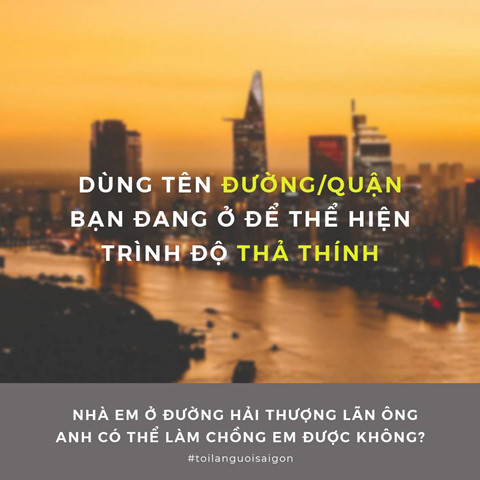 facebooker dua nhau the hien trinh do tha thinh qua ten duong quan