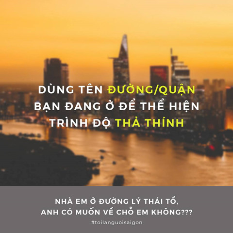 facebooker dua nhau the hien trinh do tha thinh qua ten duong quan