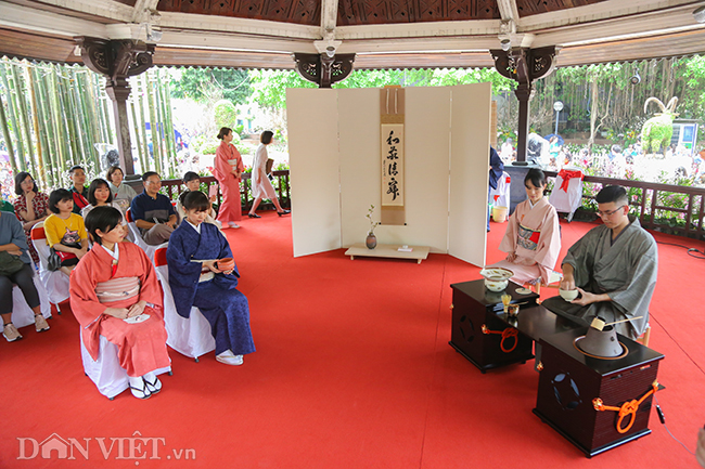 anh nguoi ha noi xung xinh kimono do xo den du le hoi hoa anh dao