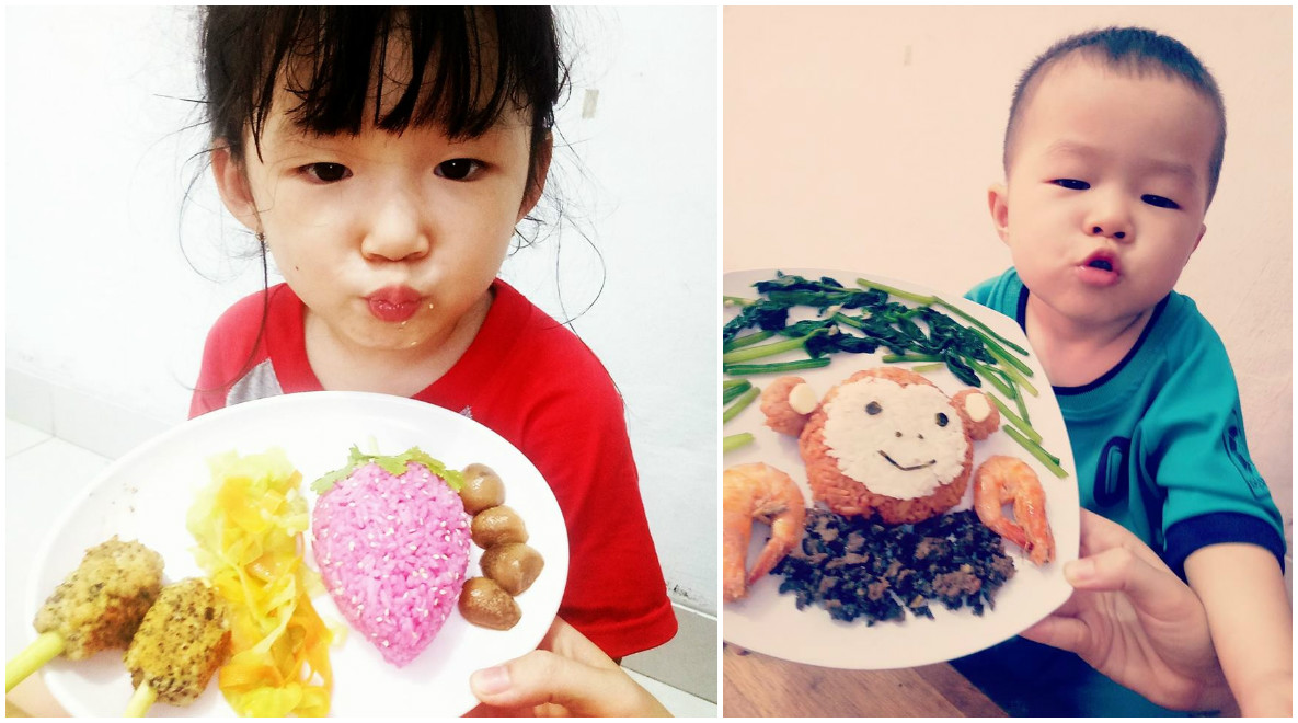 me xinh chua benh bieng an cho con bang nhung dia com co tich