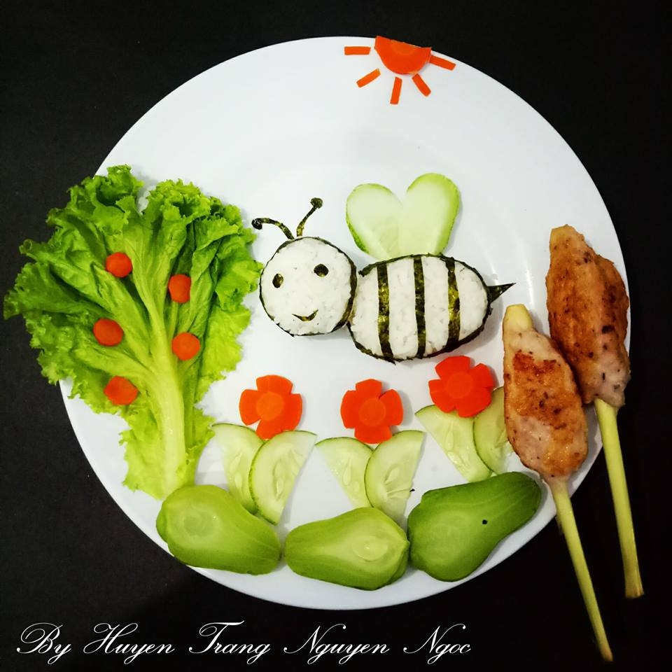 me xinh chua benh bieng an cho con bang nhung dia com co tich