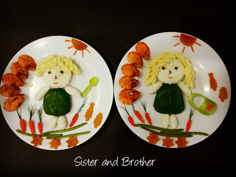 me xinh chua benh bieng an cho con bang nhung dia com co tich