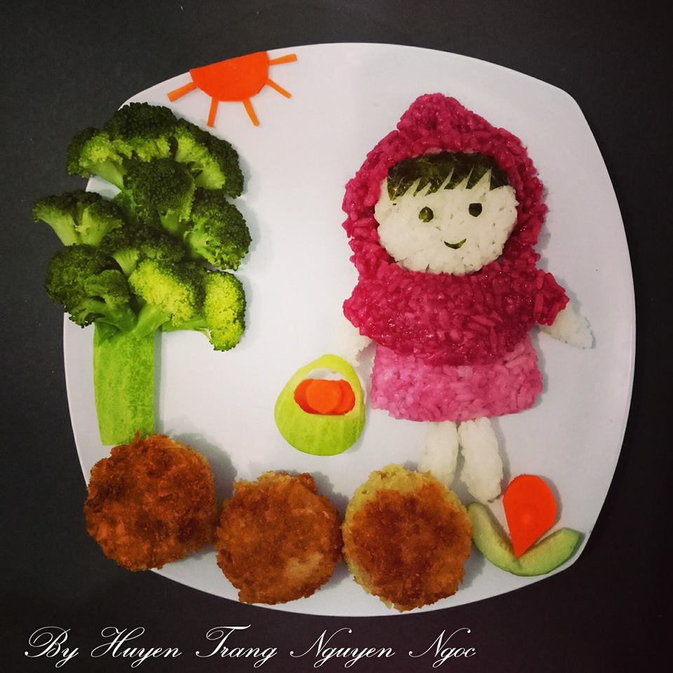 me xinh chua benh bieng an cho con bang nhung dia com co tich