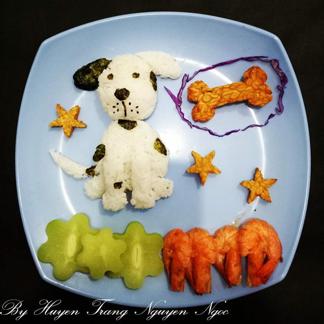 me xinh chua benh bieng an cho con bang nhung dia com co tich