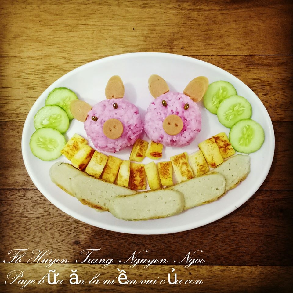 me xinh chua benh bieng an cho con bang nhung dia com co tich