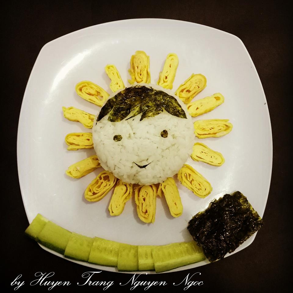 me xinh chua benh bieng an cho con bang nhung dia com co tich