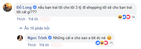 ngoc trinh dap tra bat ngo khi bi hoi xoay cho lai gi neu ban trai cho 3 ty shopping