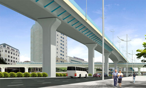 ha noi khoi cong tuyen duong tren cao 51km tong von 9500 ty dong