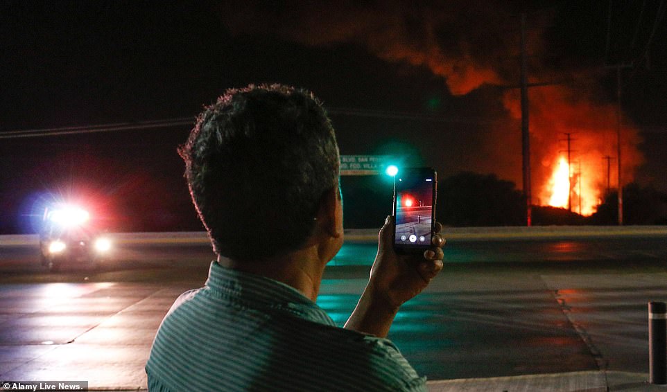 trom xang gay no duong ong dan lua boc cao 5m