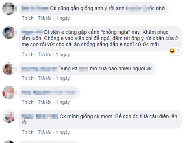 chong nha nguoi ta cham con trong vien cho vo duoc nghi ngoi khien chi em phai ghen ty