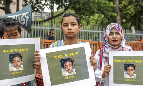 16 nguoi bi truy to vi thieu song nu sinh bangladesh
