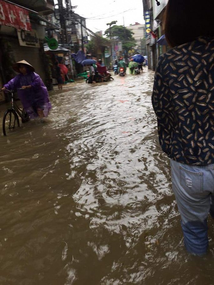 mua lon ngay cuoi tuan xe buyt boi giua pho ha noi