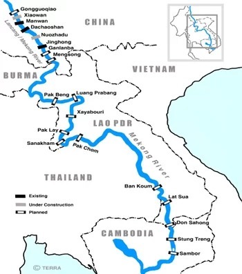 mien tay doi lu khi nuoc o thuong nguon dong mekong xuong thap