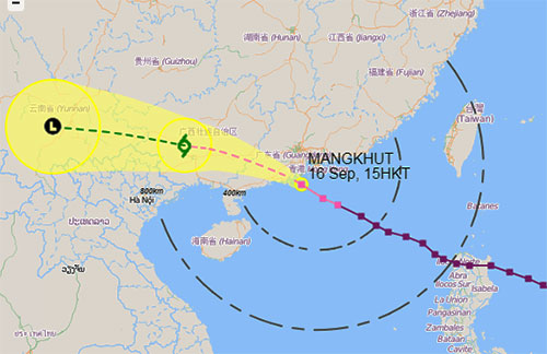 bao mangkhut gay mua o mot so tinh mien nui viet nam