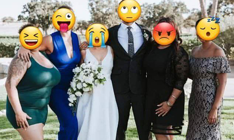 Cô dâu nhờ sửa ảnh cưới vì thân hình đồ sộ của khách mời co dau nho sua anh cuoi vi than hinh do so cua khach moi