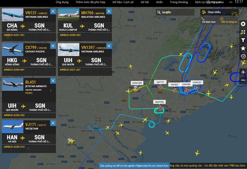 nhieu may bay khong the dap xuong tan son nhat