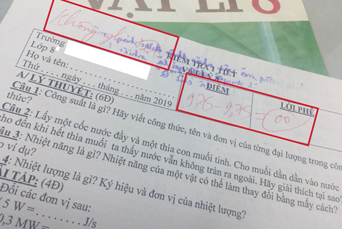 nhung khoanh khac quen nao khi kiem tra cua hoc tro