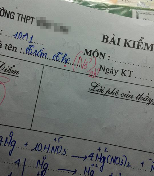 nhung khoanh khac quen nao khi kiem tra cua hoc tro