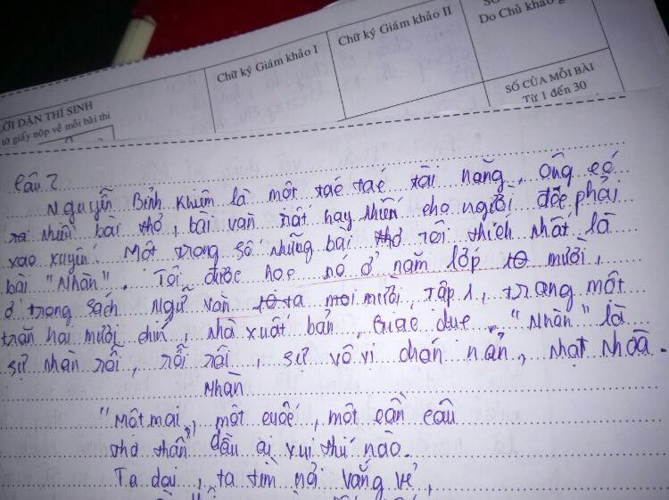 cuoi ra nuoc mat voi bai thi ngu van cua hoc sinh