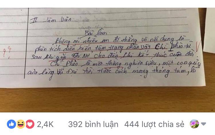 cuoi ra nuoc mat voi bai thi ngu van cua hoc sinh