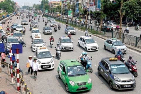 taxi ha noi se cung mot mau son dieu doanh nghiep so