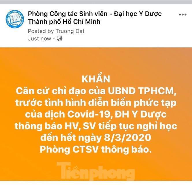 nhieu truong dai hoc ra thong bao khan cho sinh vien nghi hoc vao phut chot