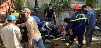 Nạo vét cống khu vực công viên, 4 công nhân ở Quảng Ninh bị ngạt khí