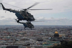 Rơi trực thăng quân sự Nga, toàn bộ phi hành đoàn tử nạn