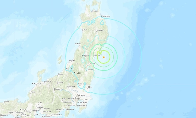 Động đất 6,8 độ ở Nhật Bản