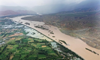 Trung Quốc kích hoạt ứng phó khẩn cấp lũ lụt trên sông Hoàng Hà