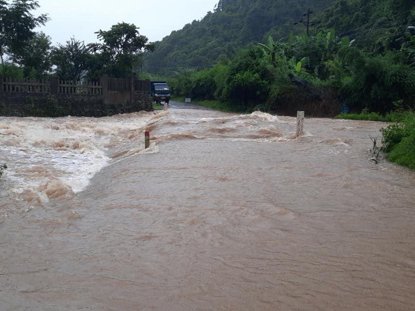 Lũ lớn gây ngập lụt tại Hà Giang. Ảnh: PCTT