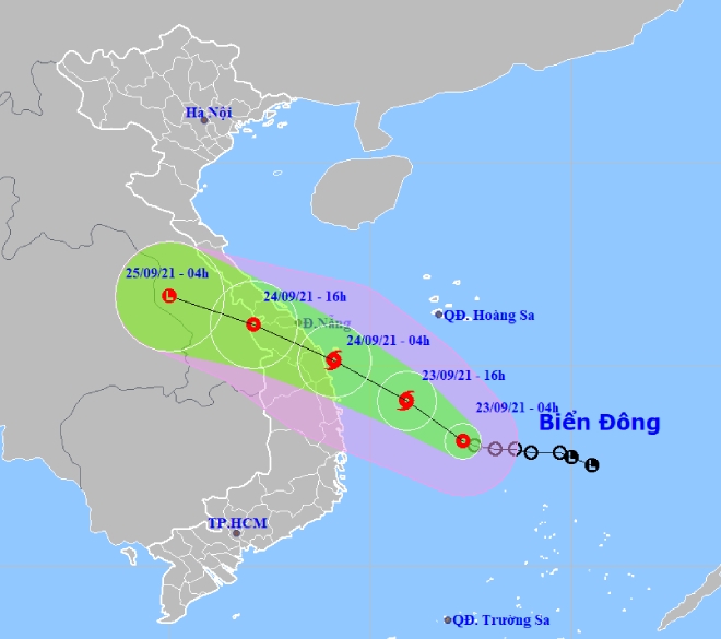 Áp thấp nhiệt đới khả năng mạnh lên thành bão, Hà Tĩnh đến Bình Định mưa rất to - 1