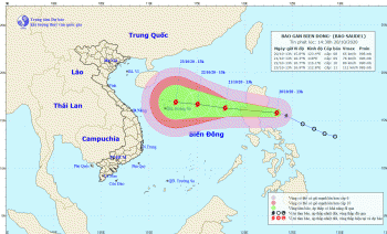 Tin tức mới nhất về cơn bão Saudel giật cấp 10 đang tiến vào biển Đông