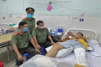 Thiếu tá cảnh sát giao thông ở Đồng Nai bị tông gãy tay, chân