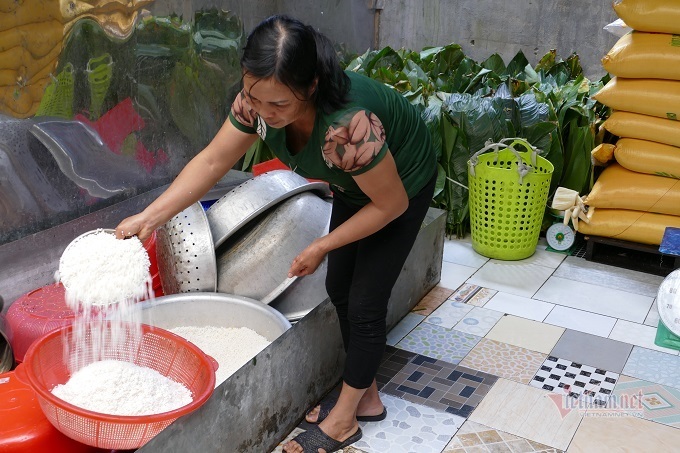 lang san xuat banh chung ha noi tat bat ngay cuoi nam