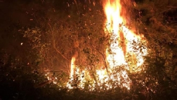 Hà Nội: 700 người được huy động dập tắt cháy rừng cạnh trường bắn Sóc Sơn