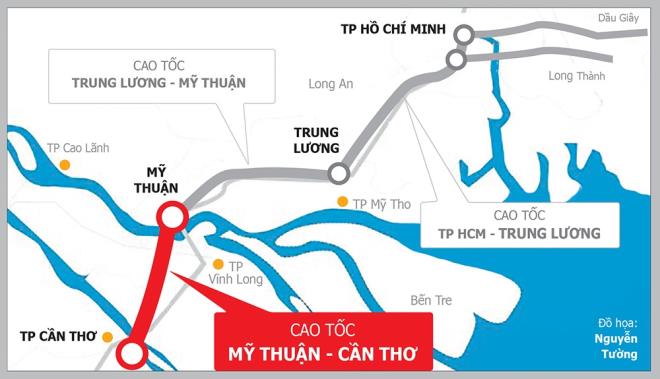 Ngày mai, khởi công cao tốc Mỹ Thuận - Cần Thơ - 1