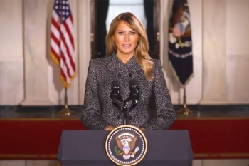 Đệ nhất phu nhân Melania Trump nói lời tạm biệt