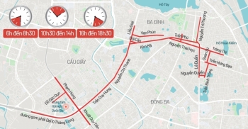 Bản đồ cấm đường phục vụ Đại hội Đảng