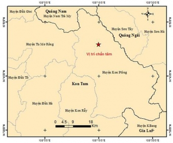 Một ngày, huyện Kon Plông xuất hiện liên tiếp 8 trận động đất