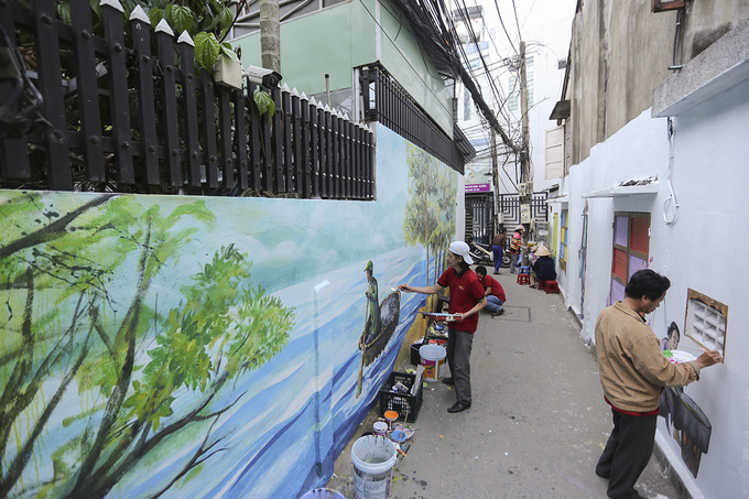 lang bich hoa giua trung tam da nang