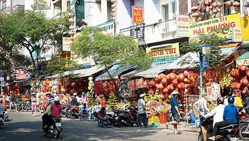 khong khi tet tran ngap pho nguoi hoa o sai gon