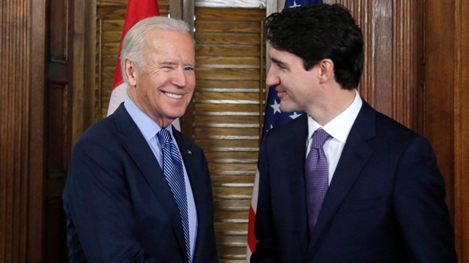 Tổng thống Mỹ Biden lần đầu gặp mặt Thủ tướng Canada - 1