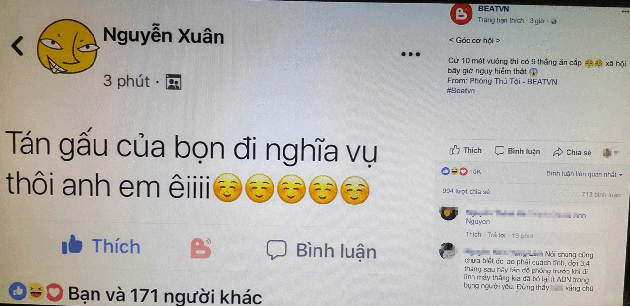 dien dan beatvn gay phan no vi keu goi tan nguoi yeu thanh nien len duong nhap ngu