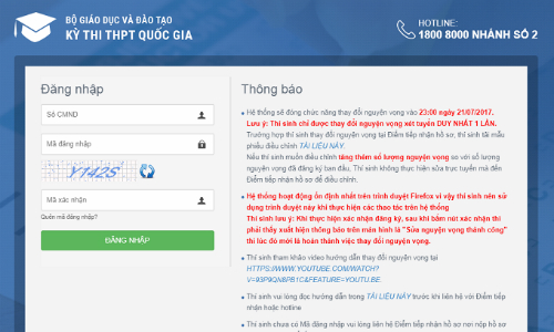 thi sinh duoc cap tai khoan phan mem quan ly thi thpt quoc gia