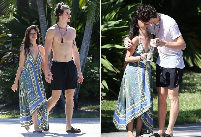 Shawn Mendes cởi trần đi dạo với Camila Cabello shawn mendes coi tran di dao voi camila cabello