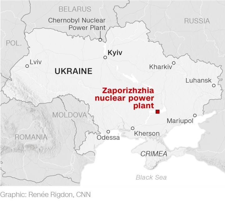 Cháy tại nhà máy điện hạt nhân lớn bậc nhất châu Âu ở Ukraine - 1